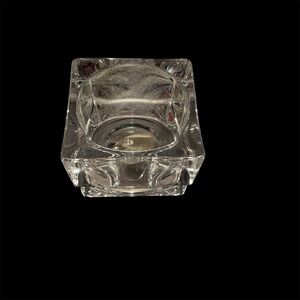 Y2K Vintage Crystal Candle Holder Made In U.S.A